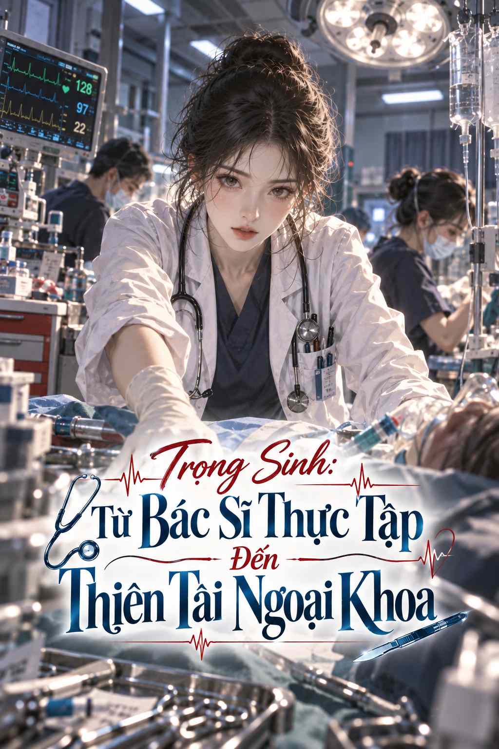 Bìa truyện Trọng Sinh: Từ Bác Sĩ Thực Tập Đến Thiên Tài Ngoại Khoa